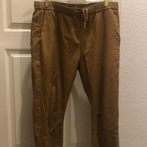 Like New Light Brown Bullhead Denim Joggers